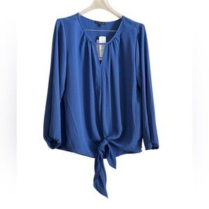 West Kei Blue Flowy Blouse